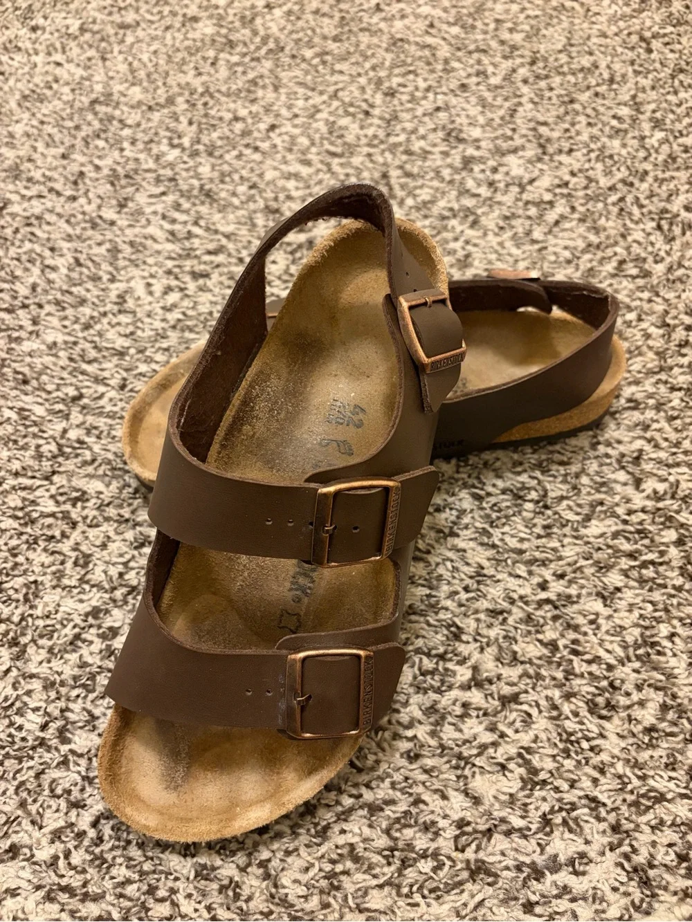Birkenstock Brown Milano Double Strap Sandal